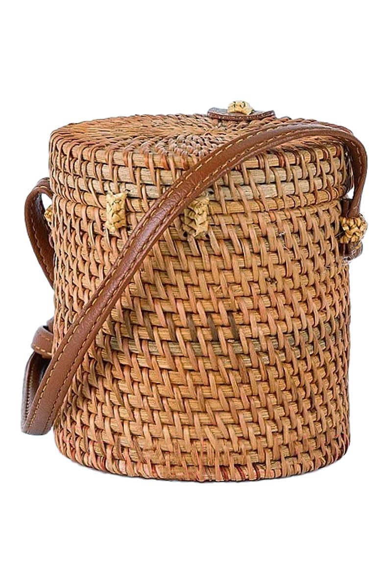 Riu Ribbon rattan basket bag - メルカリ