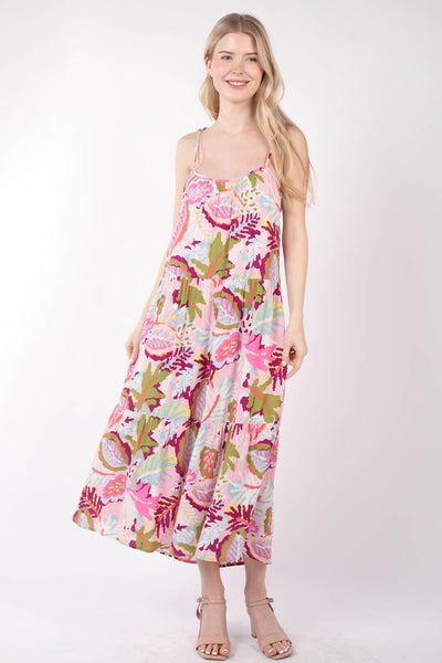 Tropical Cami Midi Dress (Online Exclusive)