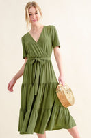And The Why Tiered Midi Dress (online only)