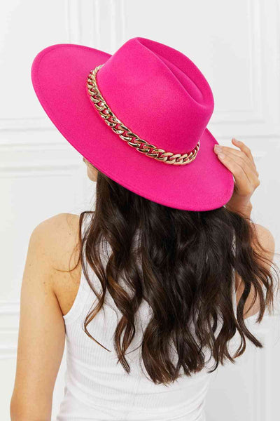 Keep Your Promise Fedora Hat/ Pink