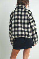 Drop Shoulder Plaid Fleece Maisy Jacket