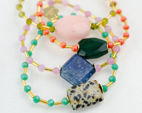 Jill Gemstone Stretchable Bracelets