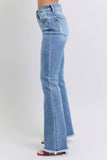 High Waisted Bootcut with Fray Hem