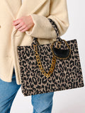 Chain Bag Charm (brown, ivory, or emerald)