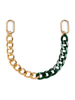 Chain Bag Charm (brown, ivory, or emerald)