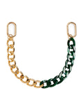 Chain Bag Charm (brown, ivory, or emerald)