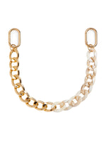 Chain Bag Charm (brown, ivory, or emerald)