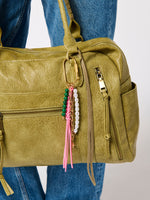 Tassel Bag Charm (black, ivory, pink, red, or rust)