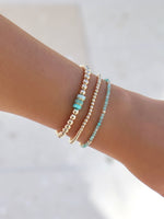 Jane 14K Gold Filled Stackable Beaded Bracelet | 3mm - 5 mm