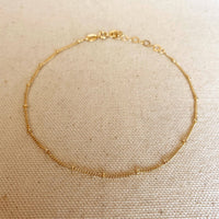 18k Gold Filled Lydia Satellite Chain Anklet