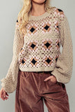 Geometric Harmony Knit Sweater