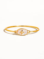 Aileen 18K Gold Vintage Star Shell Bangle