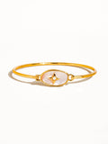 Aileen 18K Gold Vintage Star Shell Bangle