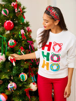 Ho Ho Ho Bows Classic Sweatshirt