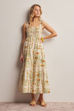 Floral Smocked Midi Dress