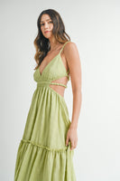 Online Exclusive MABLE Cutout Backless Maxi Dress