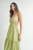 Online Exclusive MABLE Cutout Backless Maxi Dress