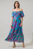 Finy Floral Dariana Pleated Maxi Dress