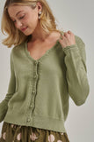 Essential Lace Trimmed Cardi