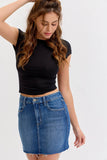 Basic Mid Waisted Mini Skirt