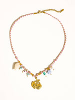 Masséna 18K Gold Non-Tarnish Summer Rope Charm Necklace