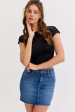 Basic Mid Waisted Mini Skirt