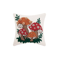 Shroomy Pom Pom Hook Pillow - Jungalow