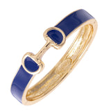 Majesty Horsebit Enamel Hinge Bangle (SIX COLORS)