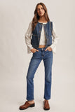 Jillie Denim Braided Vest