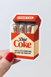 Diet Coke Fridge Cigs Sticker - Matte Vinyl