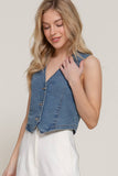 Essential Stretch Denim Vest