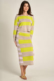 Desi Striped Sweater Set