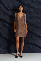 Sequin Bow-Back Dress