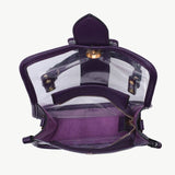 Toni Clear Flapover Crossbody Bag | Stadium Purse