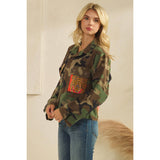 Camo Jacket with Tiger Print