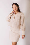 Linen Cropped Shirt