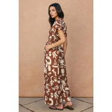 Sun & Clay Collared Button Front Jumpsuit