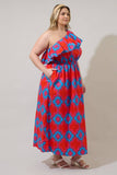 Devany Plus Sized One Shoulder Dress