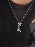 Russet Silver Vintage Eyeglasses Necklace