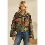 Camo Jacket with Tiger Print