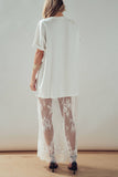 Mixed-Media T-Shirt Dress