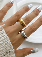 Erin 18K Non-Tarnish Classic Wavy Band