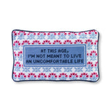 Uncomfortable Needlepoint Pillow