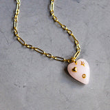 Elle Stone Heart Necklace