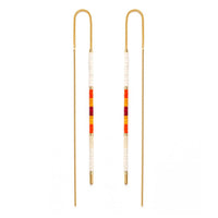 Miyuki Seed Bead Threader Earrings