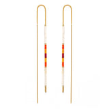 Miyuki Seed Bead Threader Earrings
