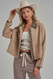 Loretta Leopard Barn Jacket