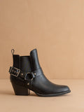 The Colt | Black Motorcycle Bootie