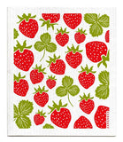 Swedish Dishcloth - Strawberries - Red