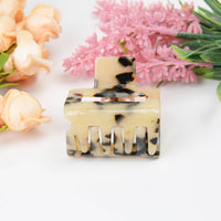 Simple Leopard Print Small Square Hair Clip